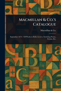 Macmillan & Co.'s Catalogue