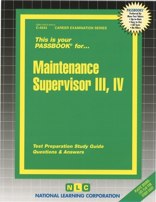 Maintenance Supervisor III, IV - National Learning Corporation