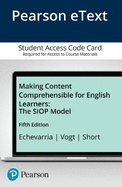 Making Content Comprehensible for English Learners: The Siop Model, Enhanced Pearson Etext -- Access Card