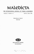 Maledicta 5, (1981): Elias Petropoulos Festschrift