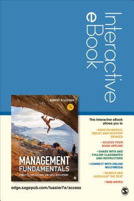 Management Fundamentals Interactive eBook Student Version: Concepts, Applications, and Skill Development - Lussier, Robert N, Professor