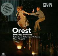 Manfred Trojhan: Orest - Dietrich Henschel (baritone); Finnur Bjarnason (tenor); Johannes Chum (tenor); Romy Petrick (soprano);...