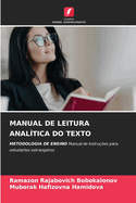 Manual de Leitura Anal?tica Do Texto