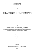 Manual of Practical Indexing