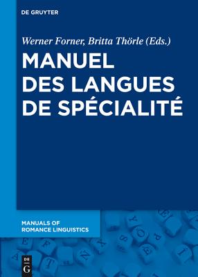 Manuel Des Langues de Specialite - Forner, Werner (Editor)