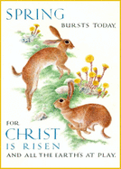Marie Angel Rabbits Inspirational Greeting Card