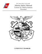 Marine Safety Manual Volume III: Marine Industry Personnel