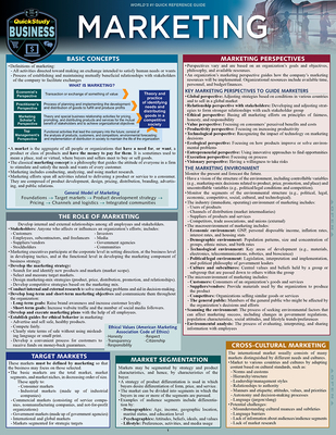 Marketing: A Quickstudy Laminated Reference Guide - Murdick, Robert, and Thaler-Carter, Ruth