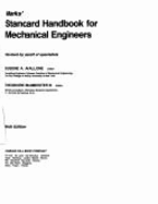 Marks' Standard Handbook for Mechanical Engineers - Avallone, Eugene A