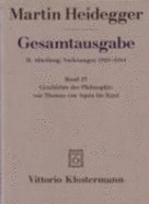 Martin Heidegger, Geschichte Der Philosophie Von Thomas Von Aquin Bis Kant