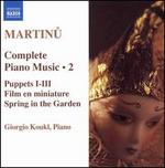 Martinu: Complete Piano Music, Vol. 2