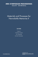 Materials and Processes for Nonvolatile Memories: Volume 997