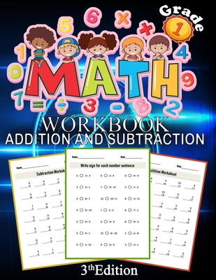 Math Addition And Subtraction Workbook Grade 1 3th Edition: 100 Pages ...