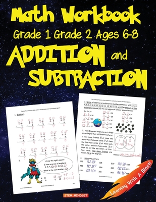 Math Workbook Grade 1 Grade 2 Ages 6-8 Addition and Subtraction: Pokemon Book Unofficial - Stem Mindset, LLC