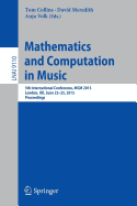 Mathematics and Computation in Music: 5th International Conference, MCM 2015, London, Uk, June 22-25, 2015, Proceedings