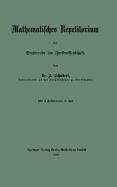 Mathematisches Repetitorium Fr Studirende Der Forstwissenschaft