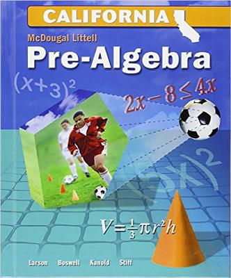 McDougal Littell Middle School Math: Student Edition Pre-Algebra 2008 - McDougal Littel (Prepared for publication by)