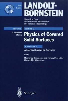 Measuring Techniques and Surface Properties Changed by Adsorption - Hermann, K, and Ibach, H, and Jacobi, K
