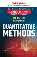 MEC-103 Quantitative Methods