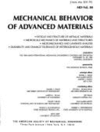 Mechanical Behavior of Advanced Materials - Asme Conference Proceedings, and Davis, Daniel C (Editor)
