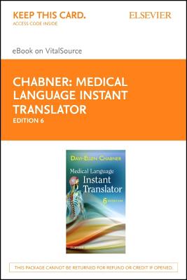 Medical Language Instant Translator - Elsevier eBook on Vitalsource (Retail Access Card) - Chabner, Davi-Ellen