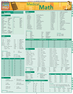 Medical Math Laminated Reference Guide