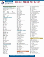 Medical Terms: the Basics-Rea's Quick Access Reference Chart - The Staff Of Rea