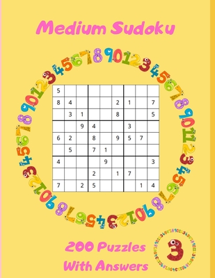 Medium Sudoku - 200 Puzzles With Answers: Large Print - Volume 3 - Publishing, Ace of Hearts