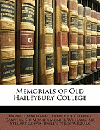 Memorials of Old Haileybury College