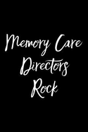 Memory Care Directors Rock: Blank Lined Journal Boss Appreciation