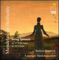 Mendelssohn-Bartholdy: String Quintets - Barbara Buntrock (viola); Leipziger Streichquartett