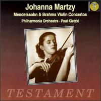 Mendelssohn, Brahms: Violin Concertos - Johanna Martzy (violin); Paul Kletzki (conductor)