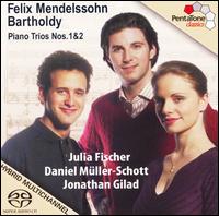 Mendelssohn: Piano Trios Nos. 1 & 2  - Daniel Mller-Schott (cello); Jonathan Gilad (piano); Julia Fischer (violin)