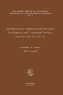 Metallogenetische Und Geochemische Provinzen / Metallogenetic and Geochemical Provinces: Symposium Leoben, November 1972