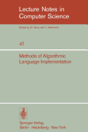 Methods of Algorithmic Language Implementation