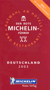 Michelin Red Guide Deutschland 2003