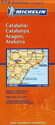 Michelin Spain North East -Aragon/Cataluna Map No. 574 - Michelin