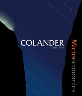 Microeconomics - Colander, David C, and Colander David