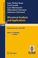 Microlocal Analysis and Applications: Lectures given at the 2nd Session of the Centro Internazionale Matematico Estivo (C.I.M.E.) held at Montecatini Terme, Italy, July 3-11, 1989