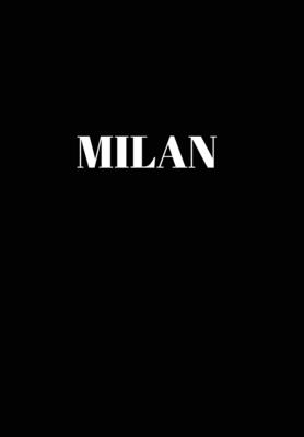 Milan: Hardcover Black Decorative Book for Decorating Shelves, Coffee Tables, Home Decor, Stylish World Fashion Cities Design - Murre Book Decor