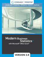 Mindtapv2.0 for Anderson/Sweeney/Williams/Camm/Cochran's Modern Business Statistics With Microsoft E