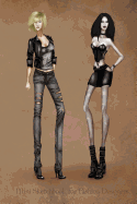 Mini Sketchbook for Fashion Designers: Fashion Illustrations in Black, Fashion Croquis Templates
