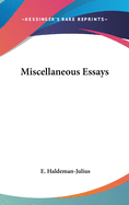 Miscellaneous Essays