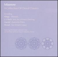 Miserere: A Collection of Choral Classics - Barnaby Lane (treble); Michael Liley (alto); Viols of the Consort of Musicke;...
