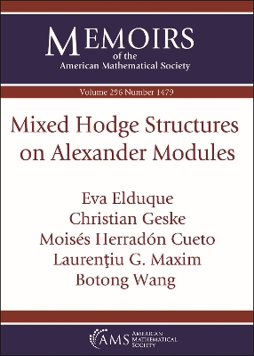 Mixed Hodge Structures on Alexander Modules - Elduque, Eva, and Geske, Christian, and Cueto, Moises Herradon