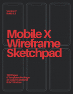 Mobile X Wireframe Sketchpad: Red on Black
