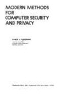 Modern Methods for Computer Security and Accuracy