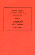Modern Methods in Complex Analysis (Am-137), Volume 137: The Princeton Conference in Honor of Gunning and Kohn. (Am-137) - Bloom, Thomas (Editor), and Catlin, David W (Editor), and D'Angelo, John P (Editor)
