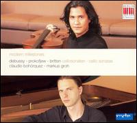 Modern Milestones - Claudio Bohrquez (cello); Markus Groh (piano)