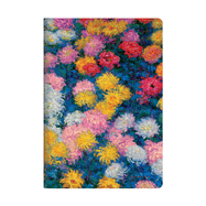 Monet's Chrysanthemums A4 Unlined Cahier